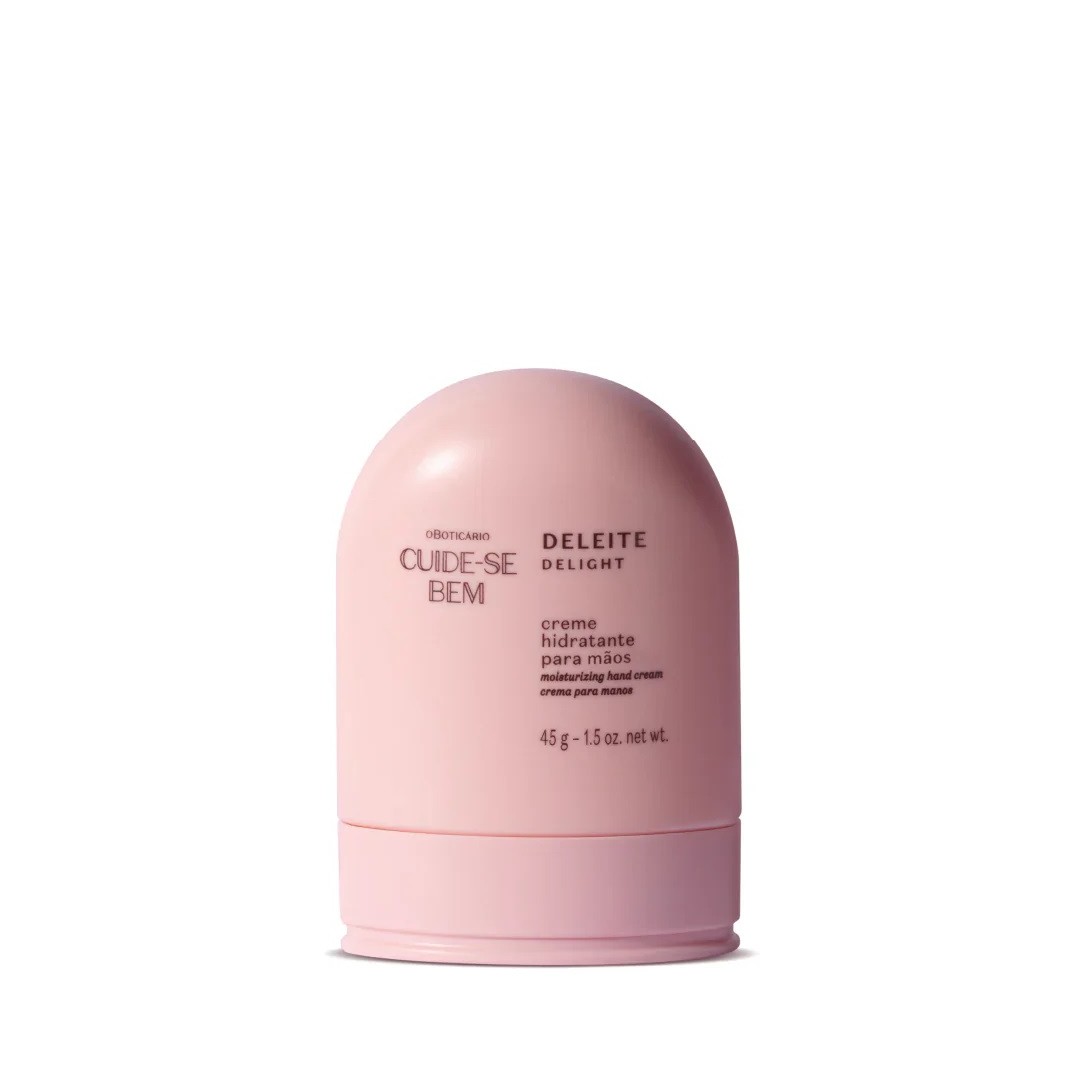 Cuide-Se Bem Deleite Creme Hidratante Para Mãos, 25g