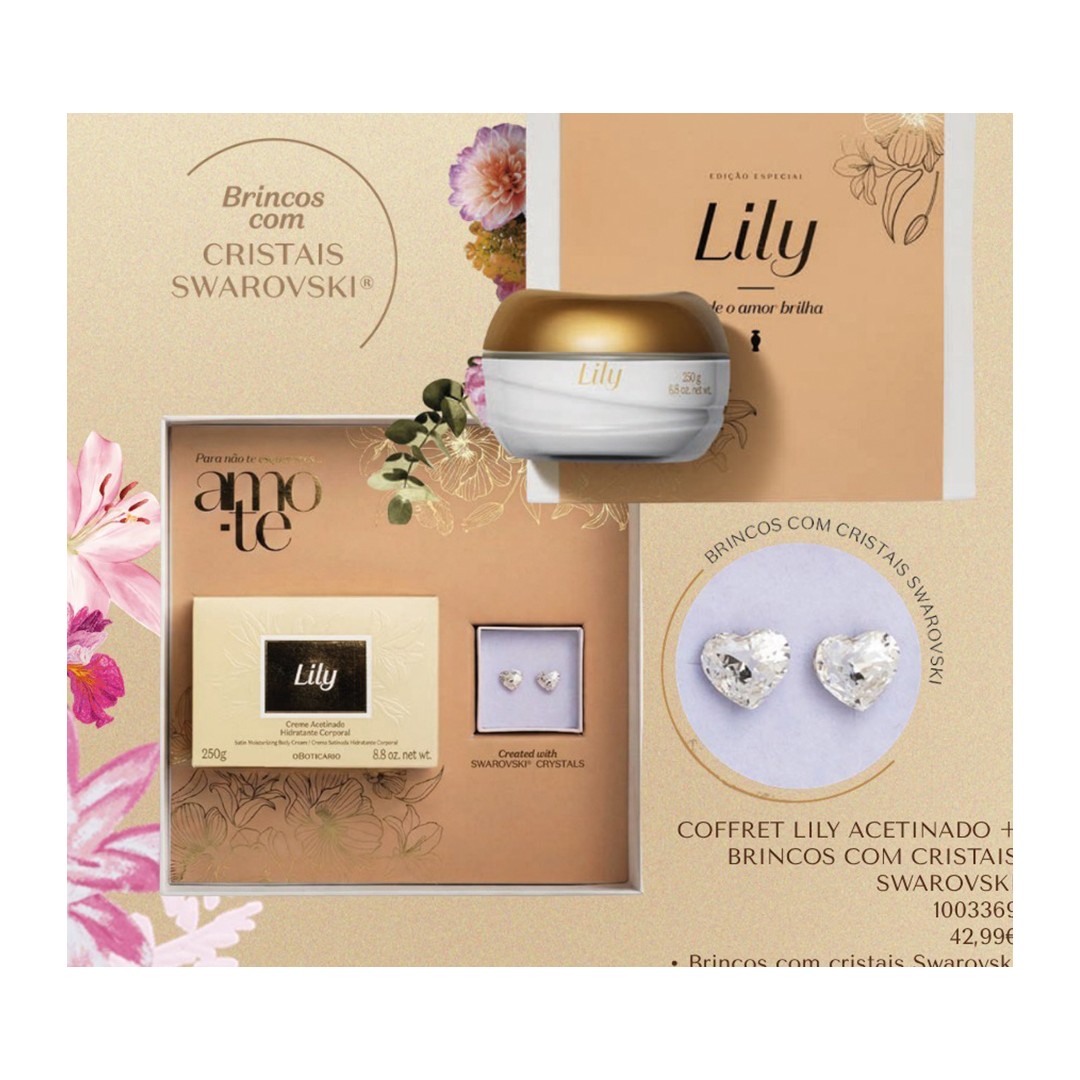 Lily Hidratante Corporal + Pendientes Swarovsky