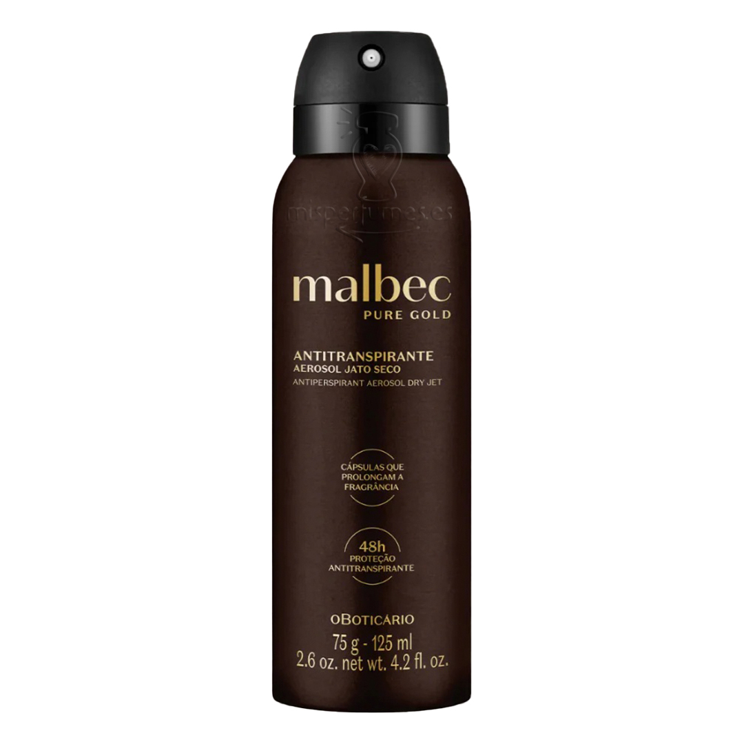 MALBEC Pure Gold desodorante 125 ml