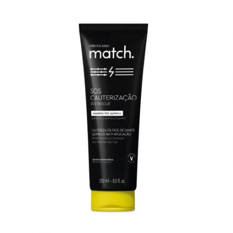Match Shampoo Pós-Química SOS Cauterização 250 Ml