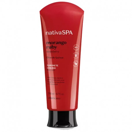 Jabón Líquido Corporal Fresa Ruby Nativa SPA 200ml