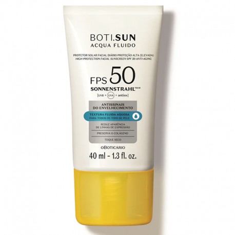 Boti Sun Acqua Fluido Protector Solar Facial Antienvejecimiento FPS 30 40ml